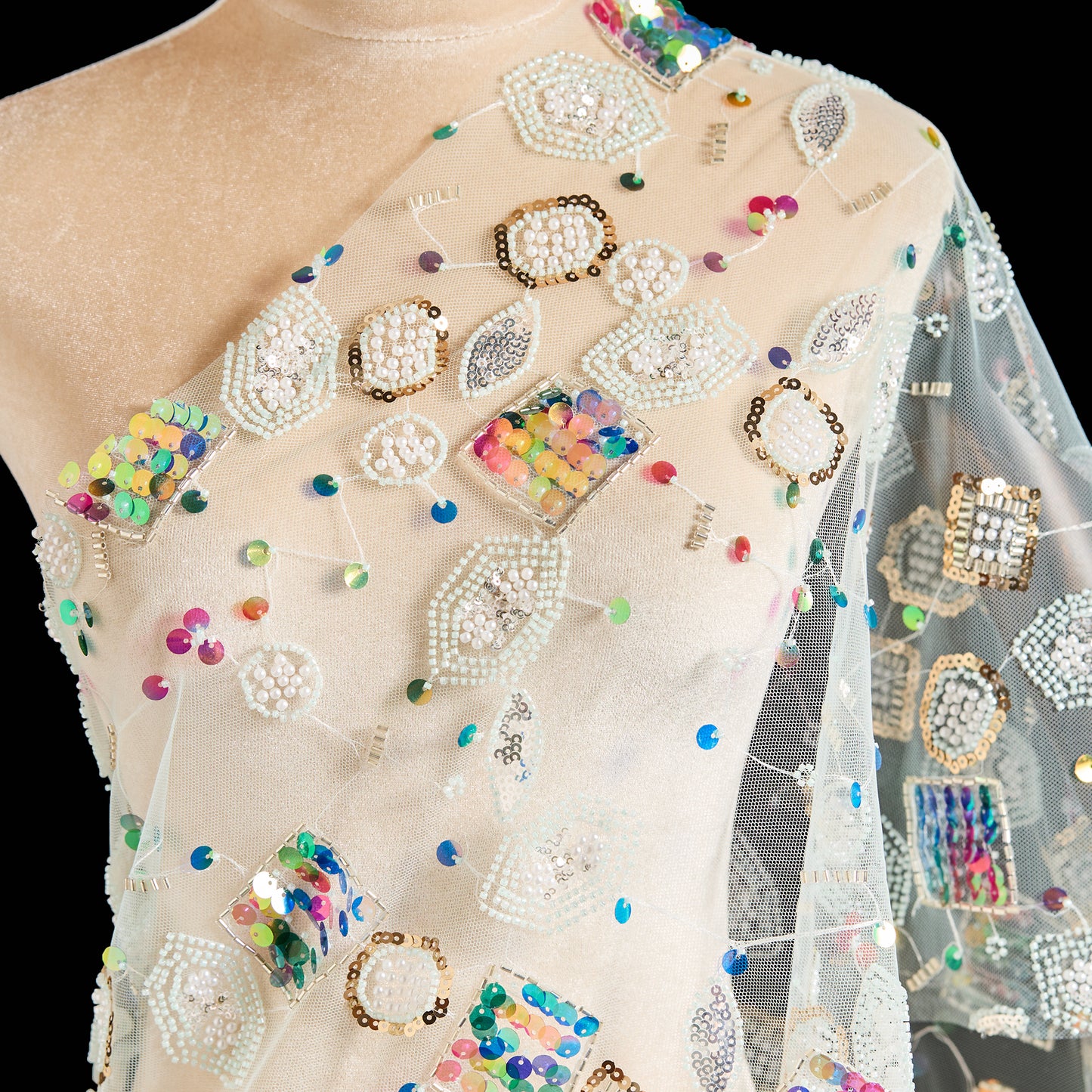 FT25-125-Cute and fun embroidered fabric