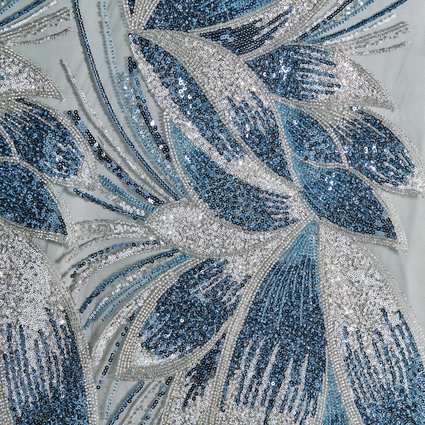 FT25-031B-blue embroidered fabric