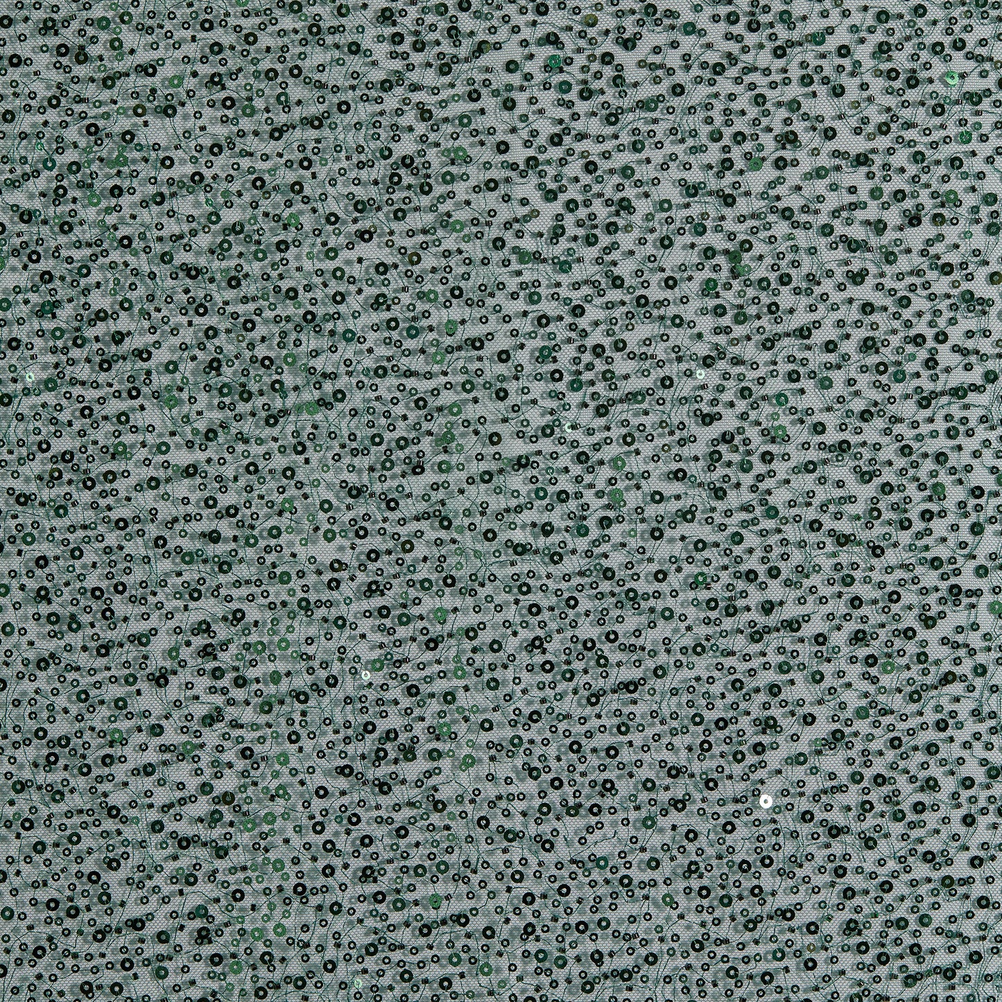 FT25-146-Dark green embroidered fabric