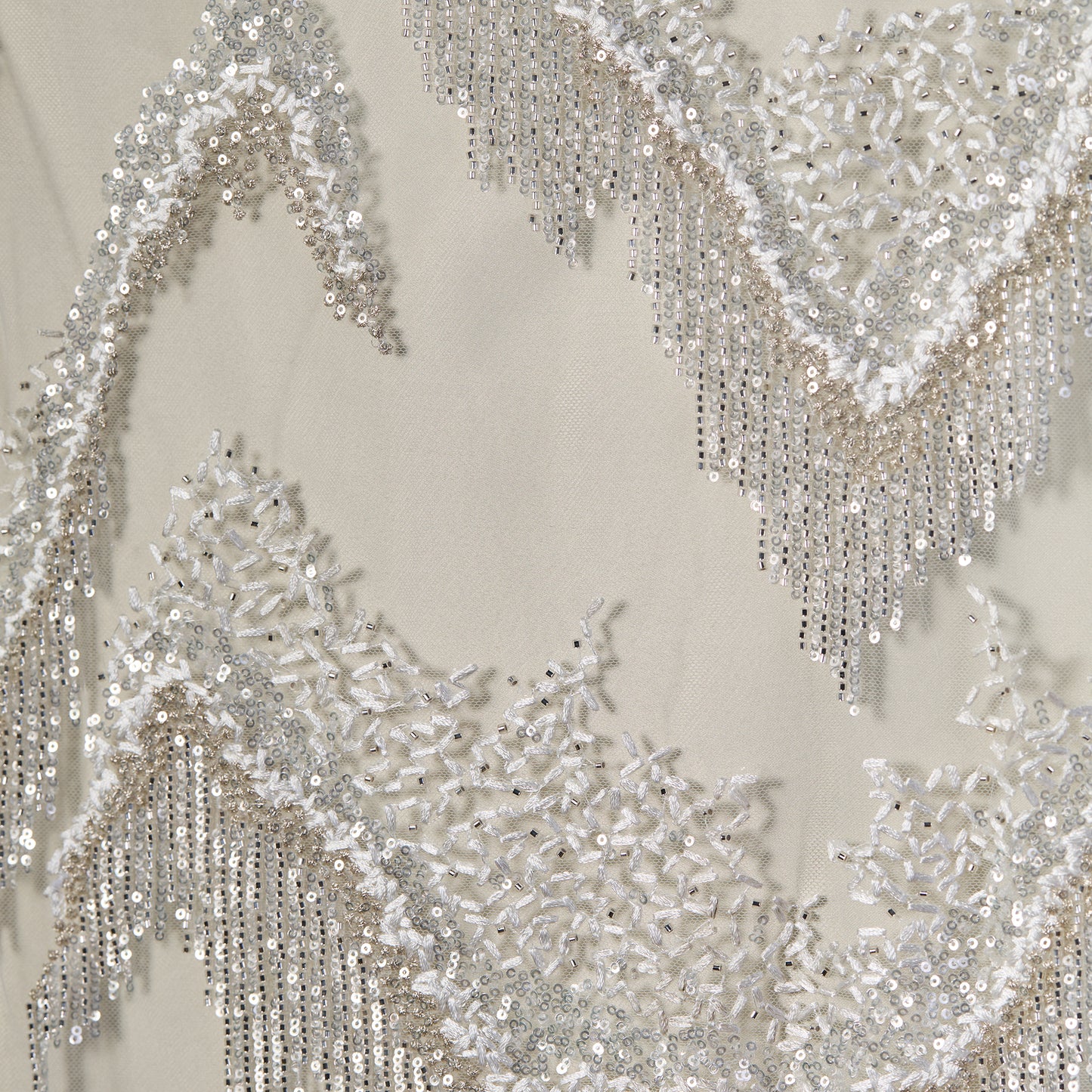 FT25-165B-White tassel embroidered fabric