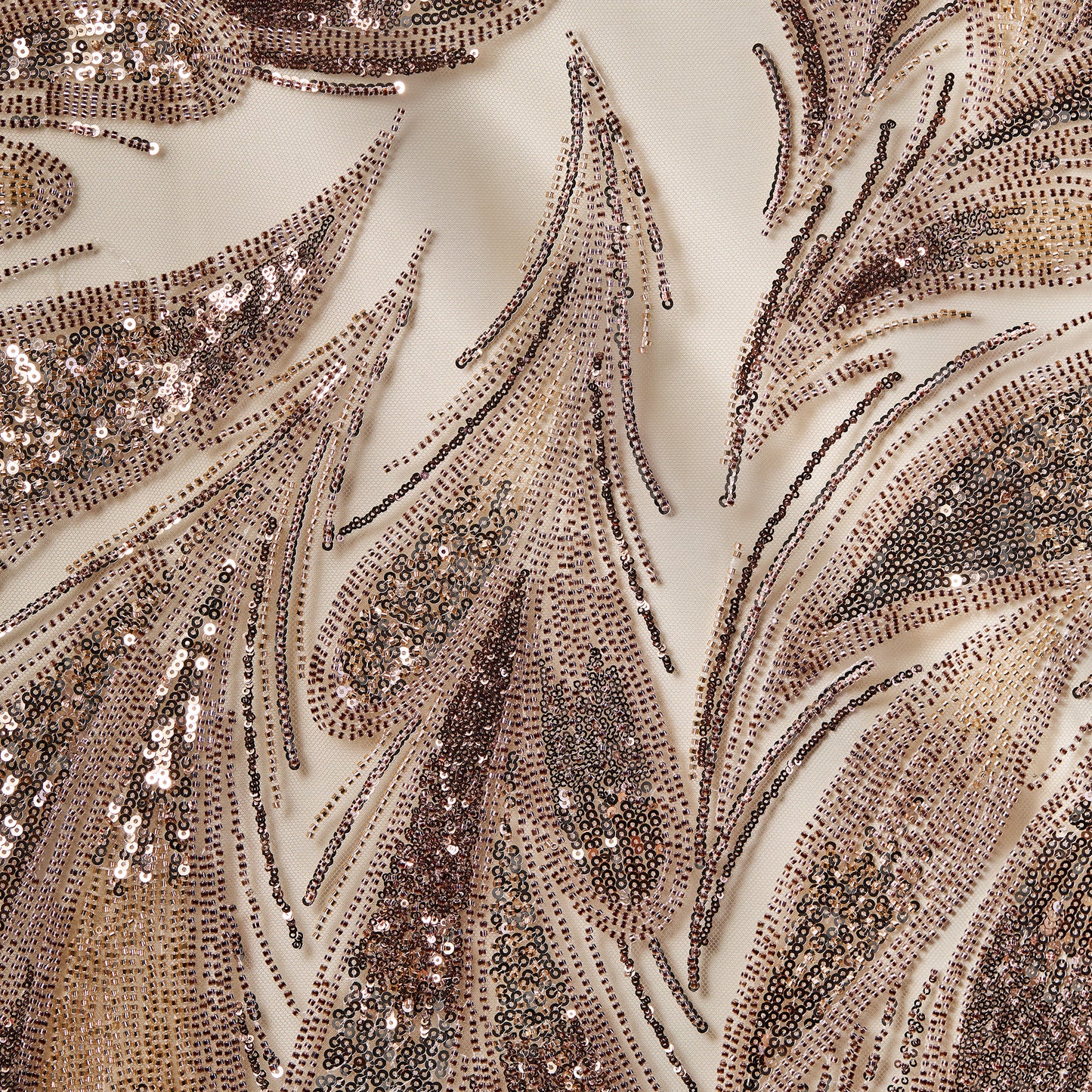 FT25-245-Gold ornate embroidered fabric