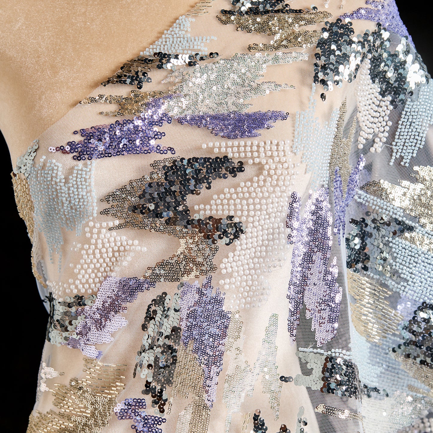 FT25-119-Colorful high-grade aesthetic embroidery fabric