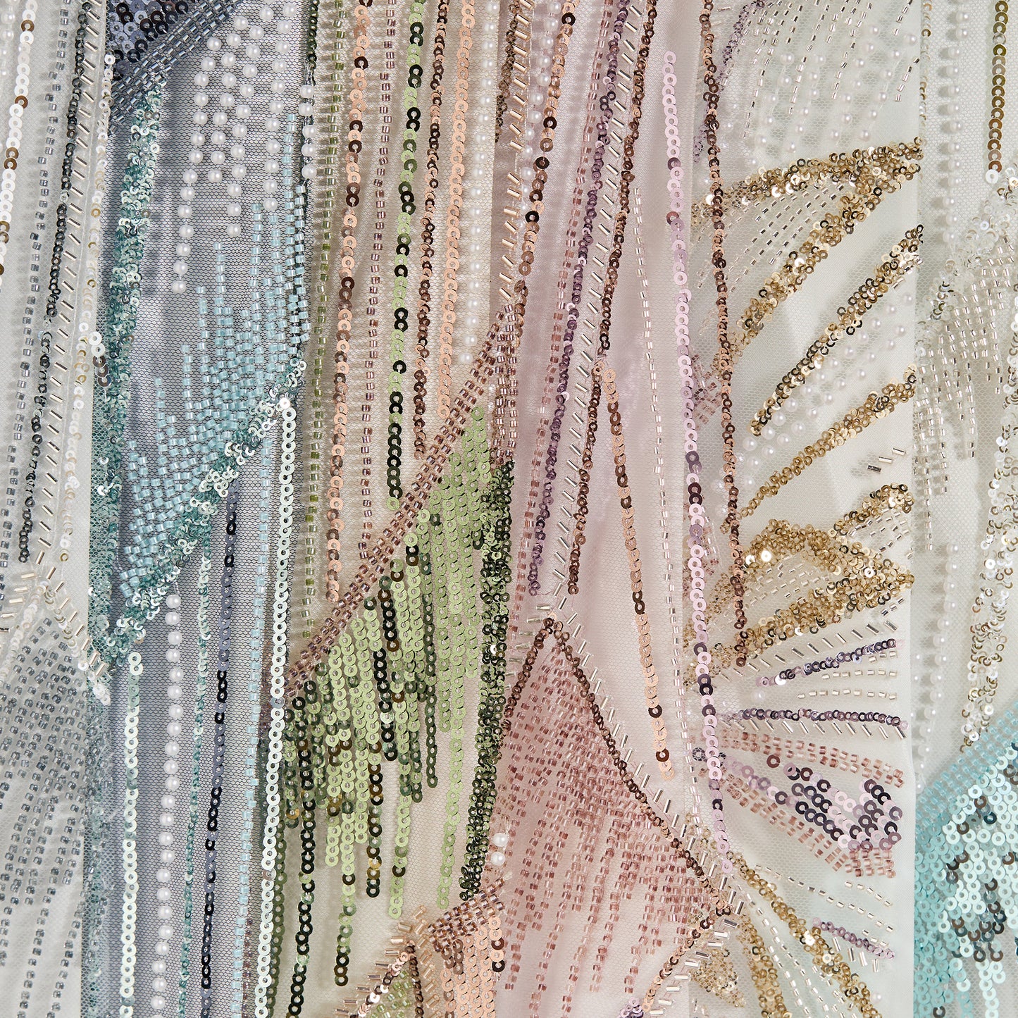 FT25-004-Colorful line embroidery fabric