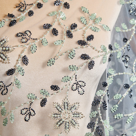 FT25-259-Stars embroidery fabric
