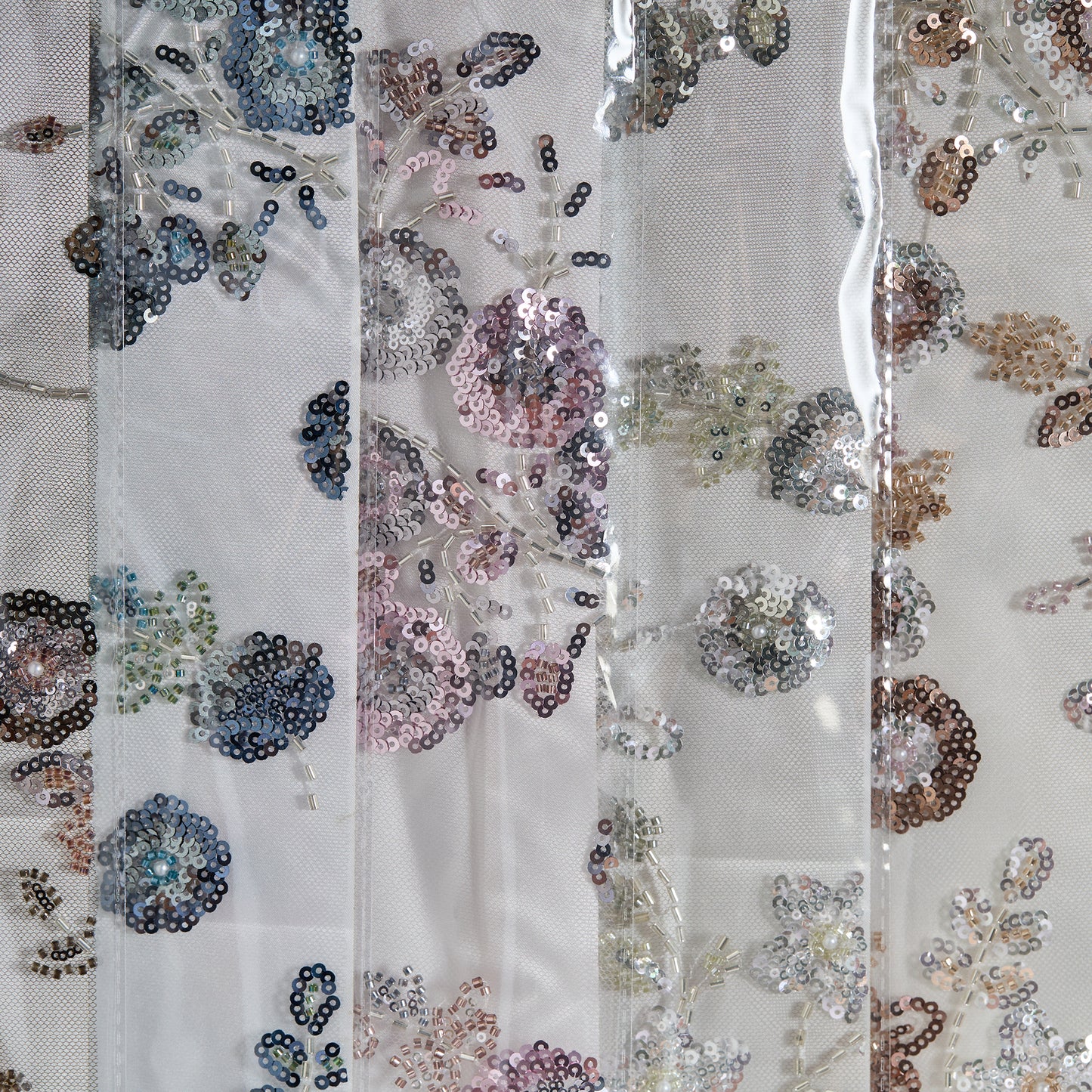 FT25-134-Dark gold embroidered fabric