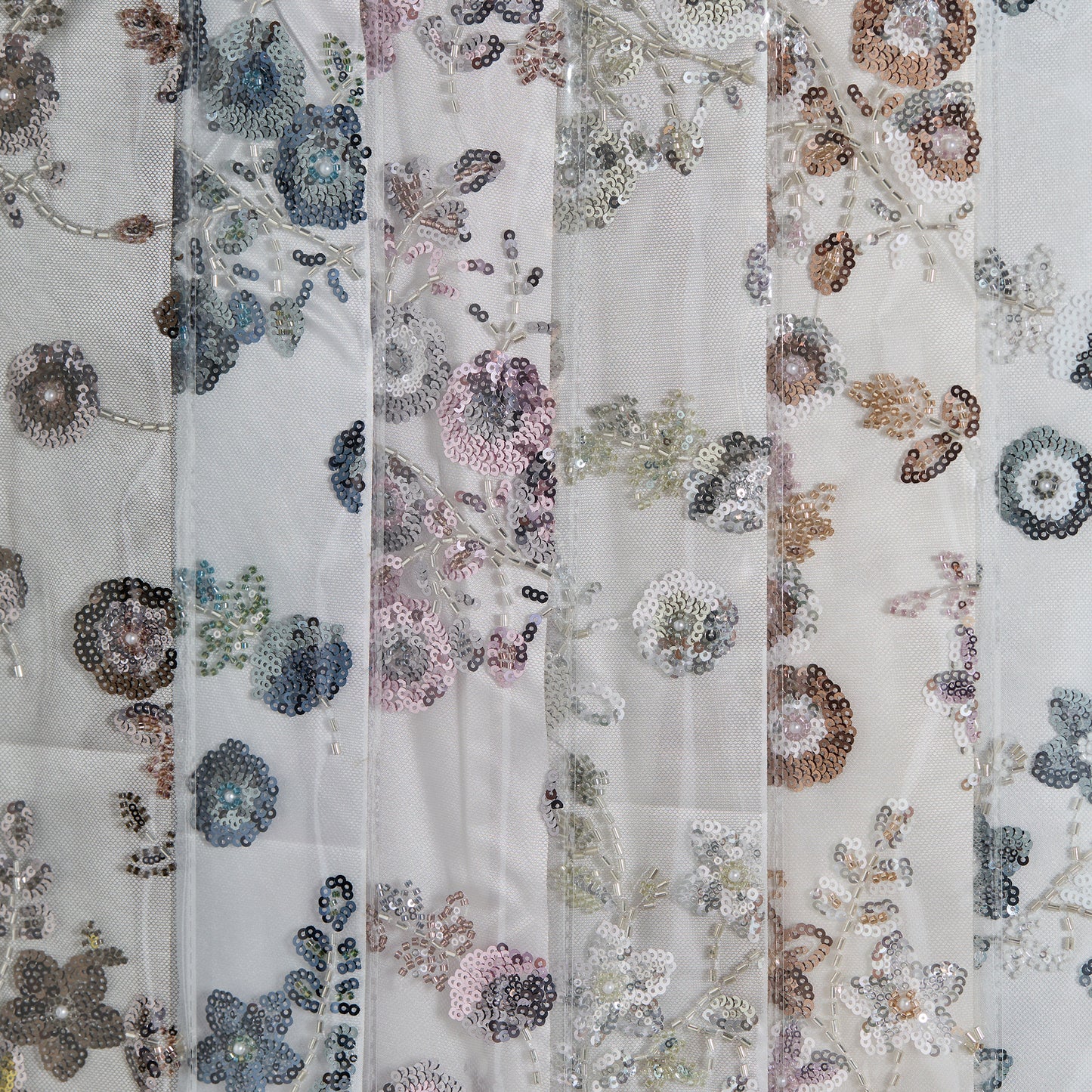 FT25-134-Dark gold embroidered fabric