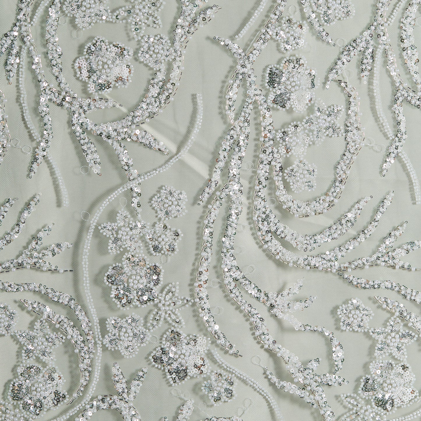 FT25-057B-Spring Festival white embroidery fabric