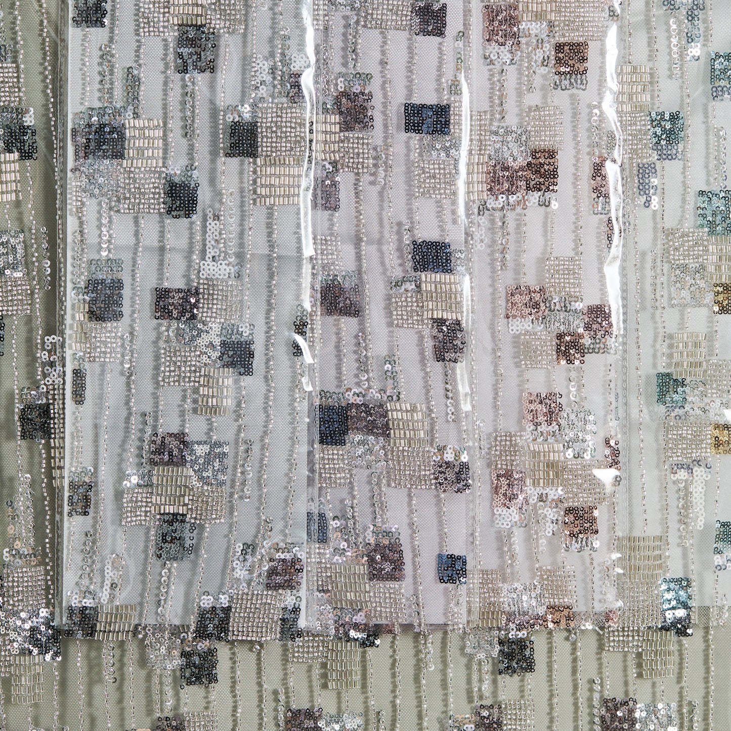 FT25-042-Square pattern embroidered fabric
