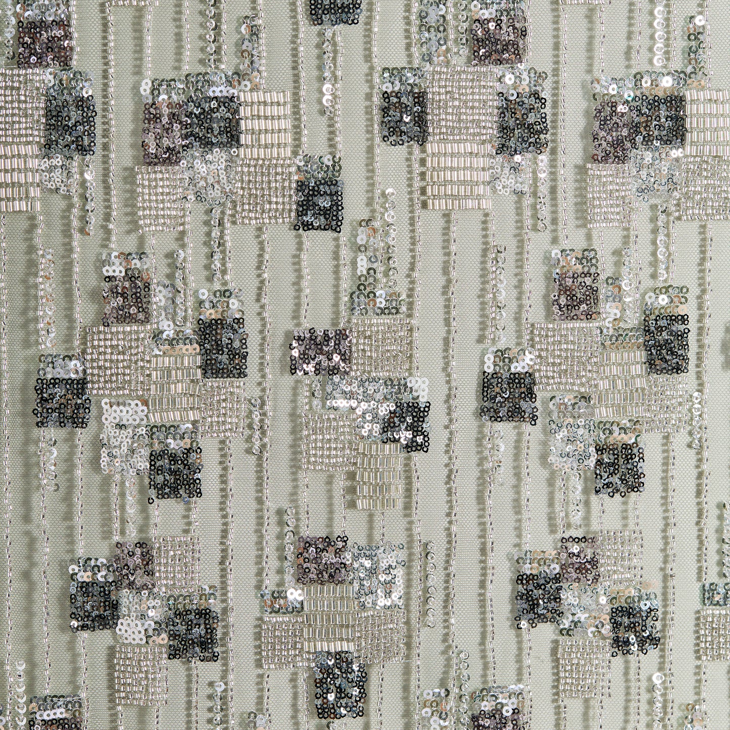 FT25-042-Square pattern embroidered fabric