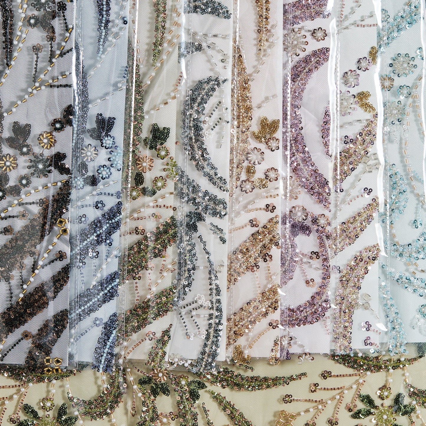 FT25-263-Gold embroidered fabric