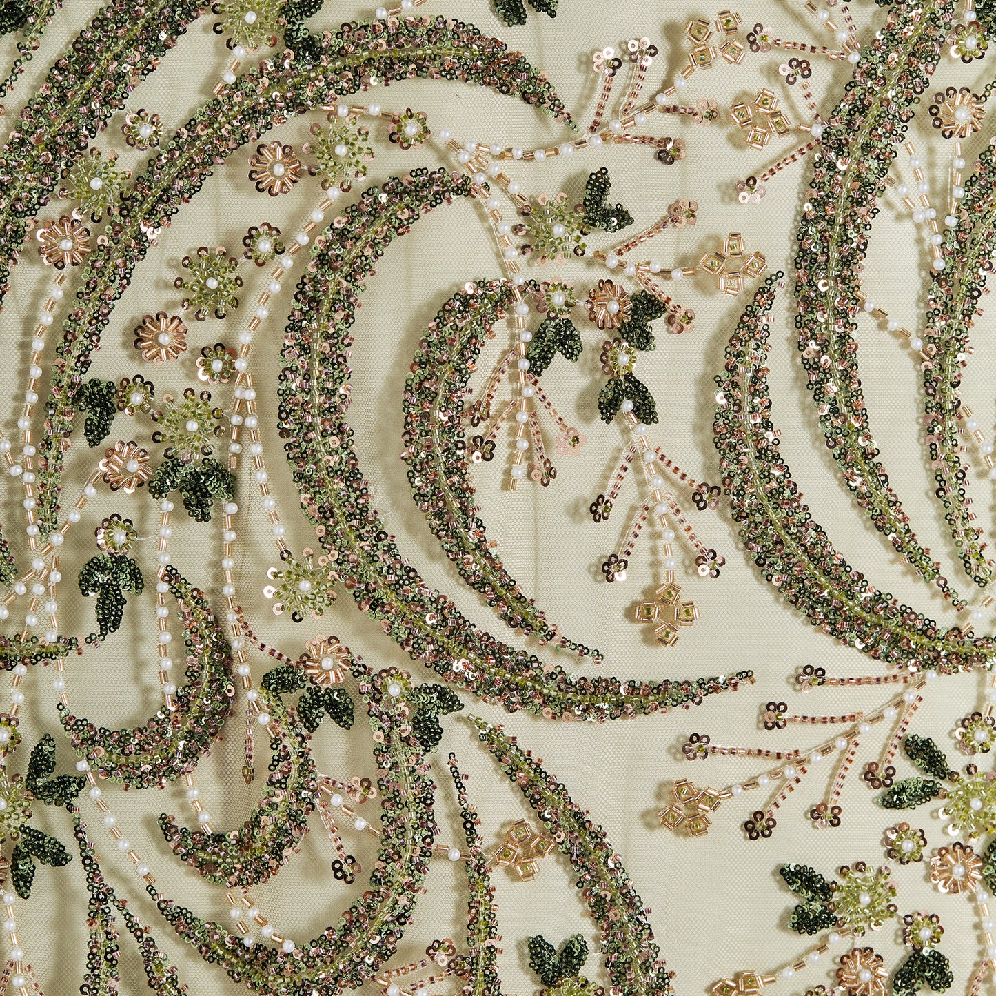 FT25-263-Gold embroidered fabric