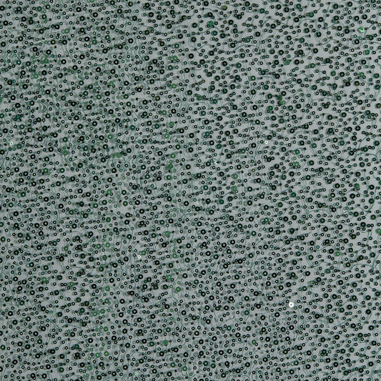 FT25-146-Dark green embroidered fabric