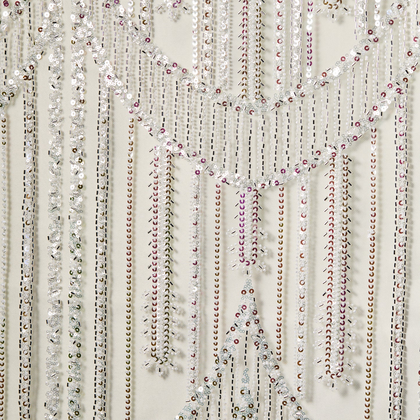 LY23-508-White line embroidered fabric